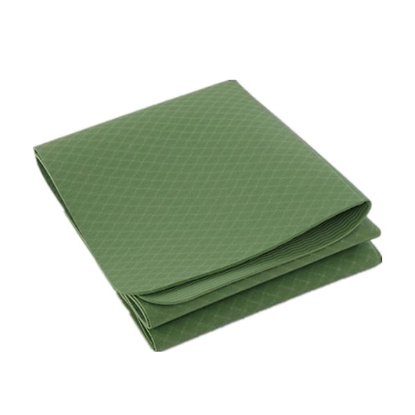 183*61*04cm Bærbar Yogamåtte Foldbar Gymnastikmåtte Green