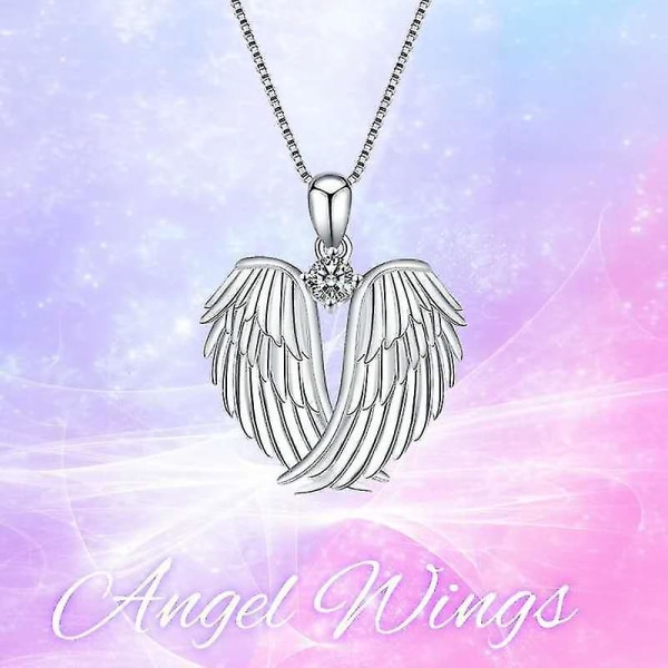 Angel Wing kjede Rhinestone glittery legering anheng smykker Gold