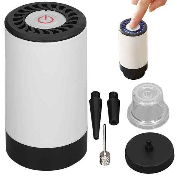 Elektrisk Vakuumpump för Vakuumpåsar | Portabel Kompressor vit white