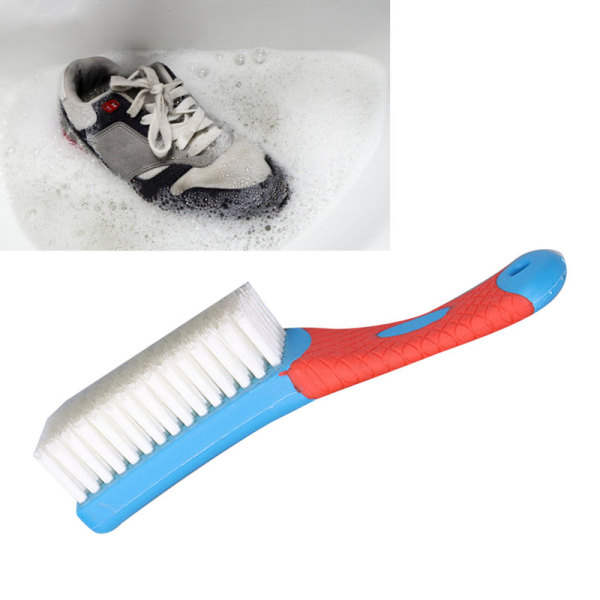 【Mingbao butik】 Multifunktionel blød børste, effektiv vaskebørste til rengøring af husholdningssko Blue
