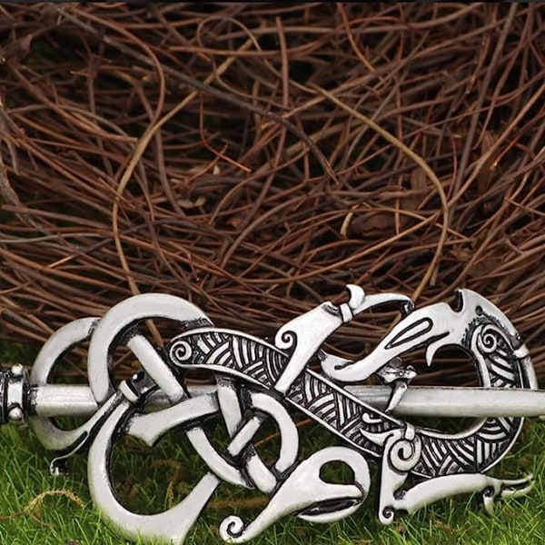 Vintage Viking Celtic Hårklämmor Viking Håraccessoarer Irish S