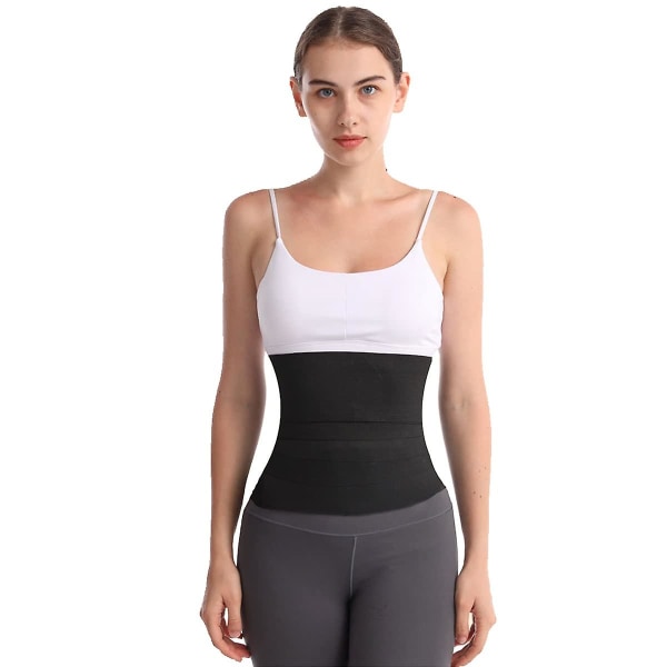 Waist trainer Bälte Workout Midjetrimmer Snatch Bandage Black 5 inches 4m