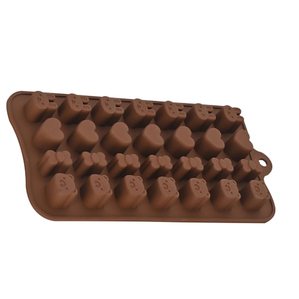 Sød Genanvendelig Silikoneform til Chokoladegodter, Isterninger, Gelé og Budding - Model CC-090