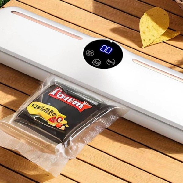 Vakuummaskin | Vakuumförpackare Start Kit med 10 Påsar vit white