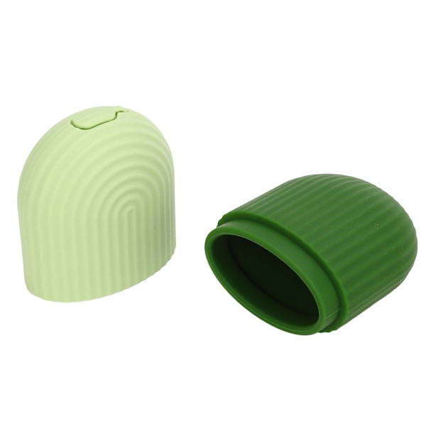 Ice Face Roller Kall Ice Form Hållare Silikon Återanvändbar för ansiktsskönhet DIY Ansiktsvård Grönrandig Green