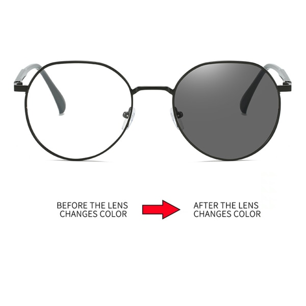Snygga fotokromatiska glasögonfilter UV-strålar Glare HD-linsglasögon för damer Trendig dekoration