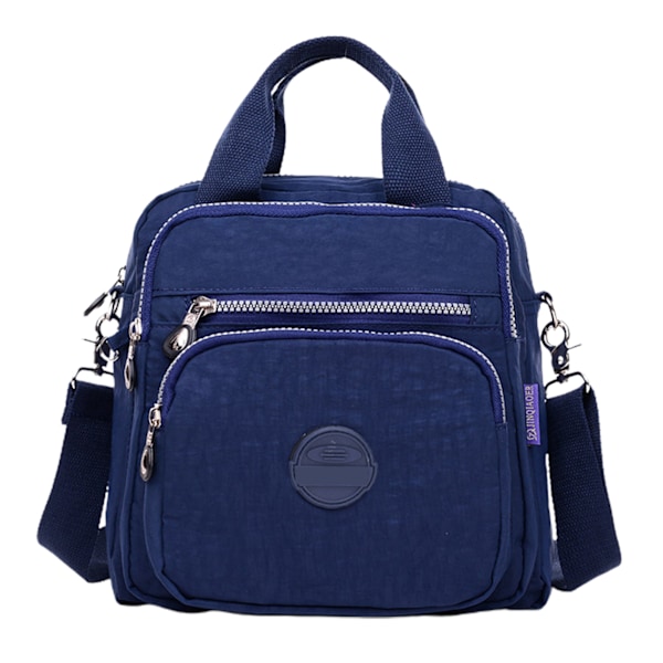 Casual nylon, rejsetaske med stor kapacitet, vandtæt håndtaske, 2-vejs slid Dark Blue