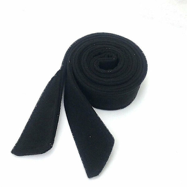 1 st. Ullbälte för kavaj, jacka, tröja, unisex, klassisk vintage, konstgjord ull, 175 cm * 5 cm black