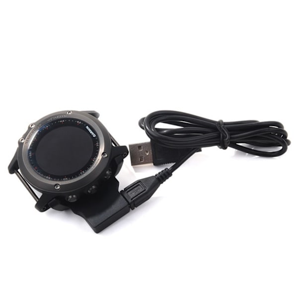 Lader for Garmin Fenix 3 / Fenix 3 HR klokke Svart Sort