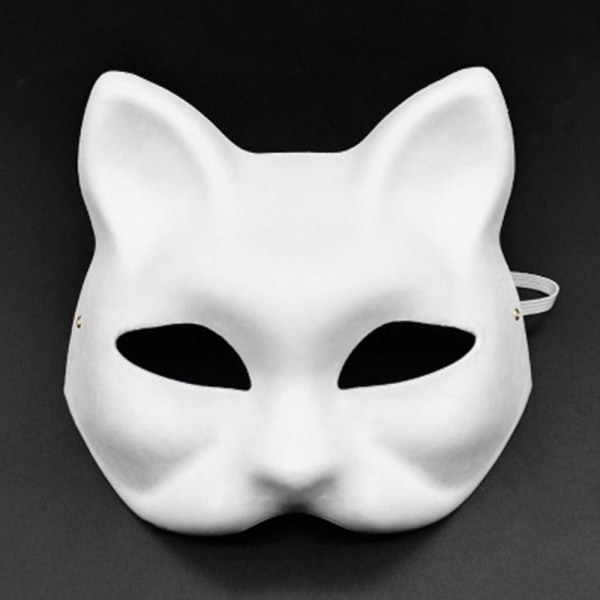 10 stykker Halloween-masker plast for håndverk og maling Style1