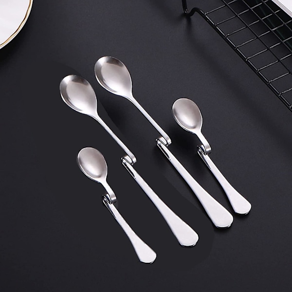 Marmeladssked, Rostfritt Stål Kaffesked Set, Honungsked Den Kan Användas För Att Bryta 6pcs