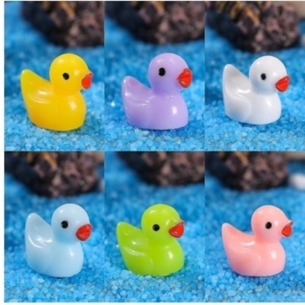100 stk. Tiny Ducks Sæt Dekoration Realistisk Form Holdbar Harpiks Yndige ænder til julefødselsdagsfest Børnenes dag 100 stk. 150