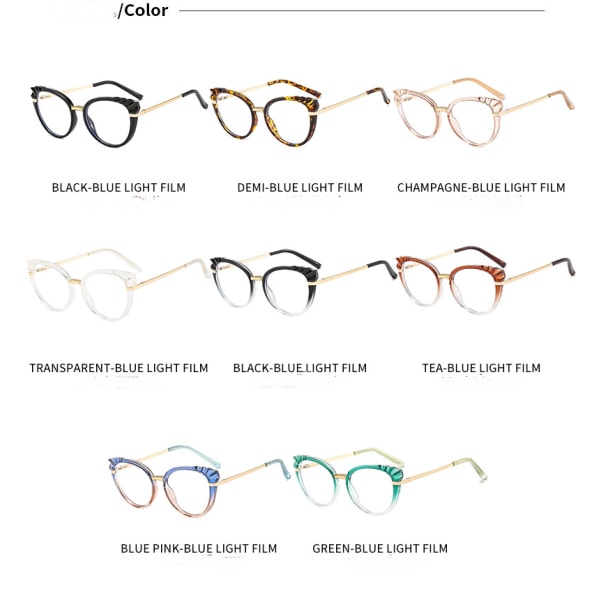 Blåljusblockerande glasögon Gamingglasögon, TV-glasögon för kvinnor män, Anti-bländning -G7013