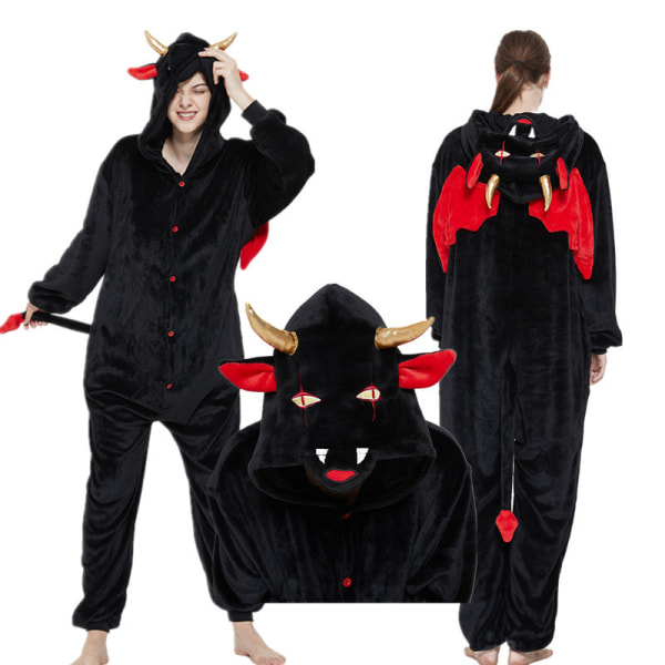 【Mingbao butik】Vuxen Onesie | Djurforma Pyjamas Hoodies 3D En-delad Pyjamas Kostym Rollspel Karneval Halloween L