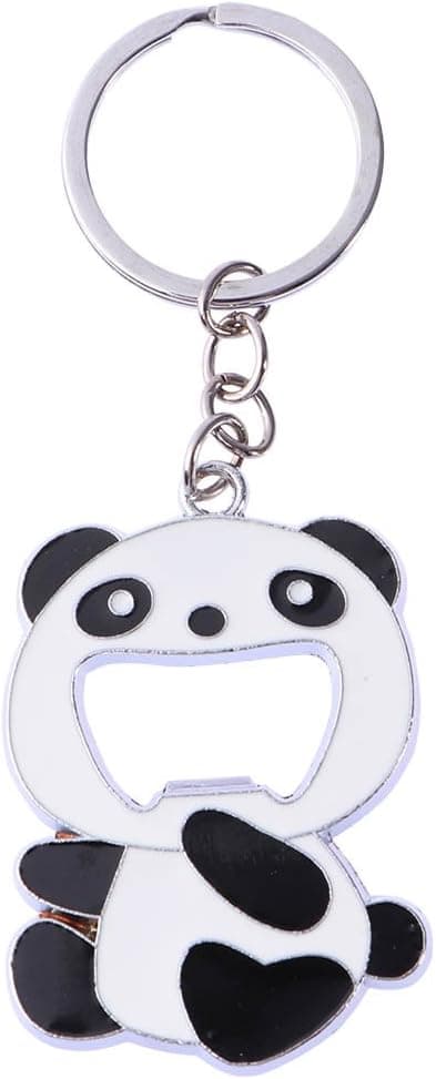 Panda nøkkelring, søt flaskeåpner, multifunksjonell nøkkelring