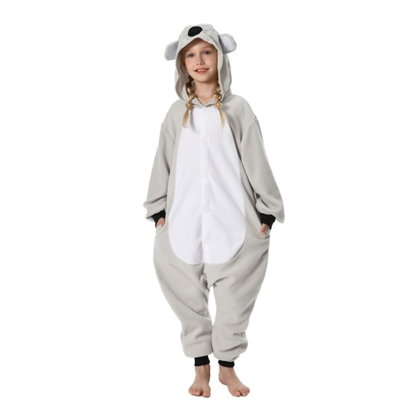 Unisex barn Onesie Pyjamas plysj kostyme Søt Halloween kostyme Koala 95