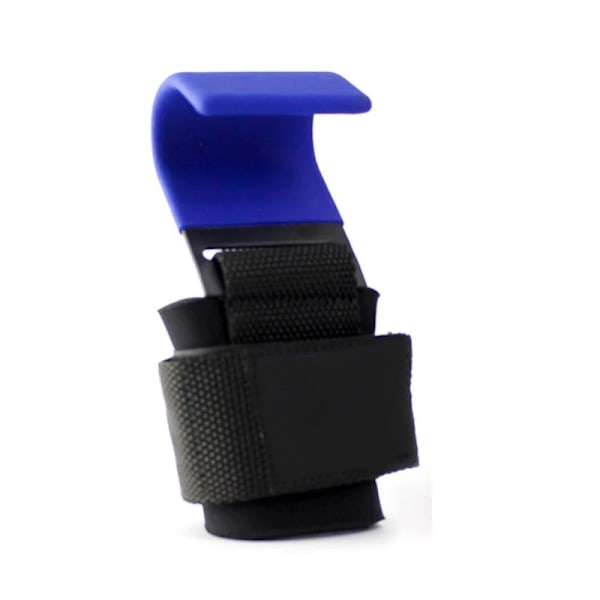 Lyftremmar Power Marklyft Vikt Gymhandskar Tunga Lyft Handledsremmar Kraftiga Viktkrokar Lyftremmar Pad Grepp Lyftdrag 1PCS Blue