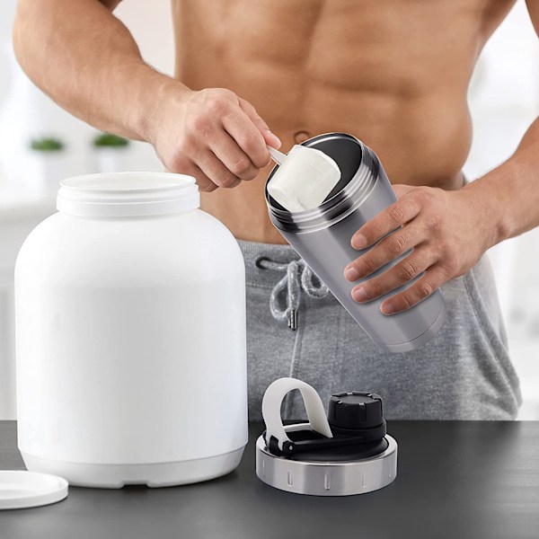 Rustfri protein shaker - proteinshaker med kugle