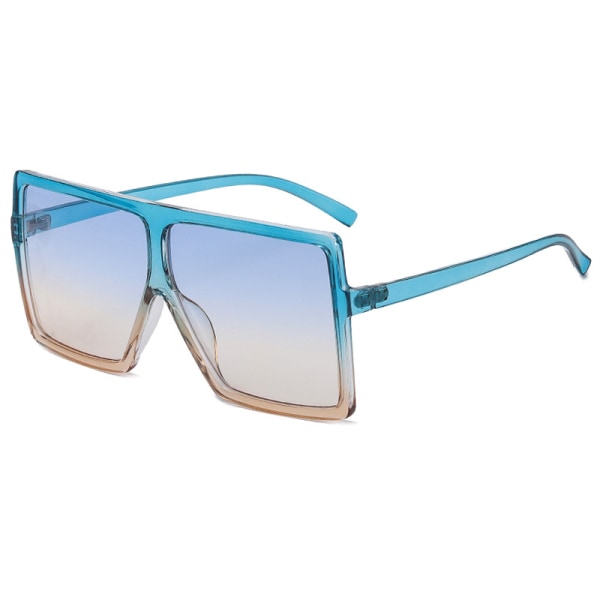 Slank, Rimless Safety Dubbelkantiga rakbladsformade linser Lyxiga solglasögon