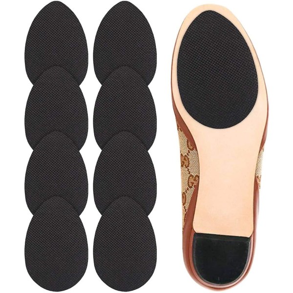 4 paria liukumattomat kengät pehmusteet liimautuvat kengänpohjan suojat mustat 4 pairs