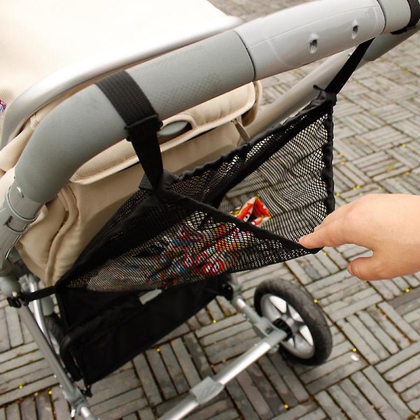 Baby Trolley Mesh Net Pocket Shopping Barnvagnar Flaska