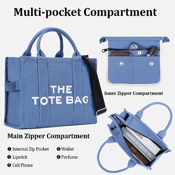 Canvas messenger tote sale bag