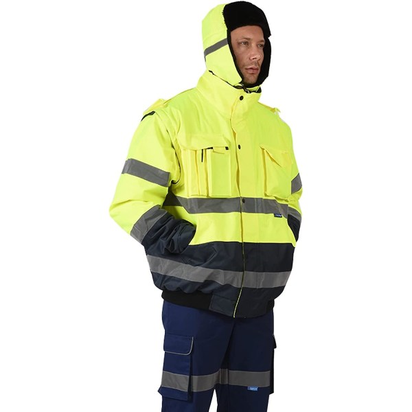 Hög synlighet Viz Håll varm Trapper Bomber Hat Q