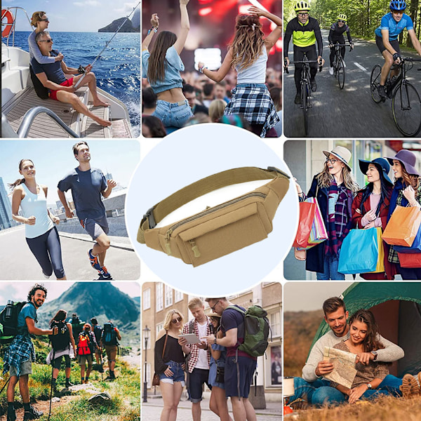 Oxford Herr Fanny Pack - Crossbody Bag Herrar Utomhus Löpning Personlig Fanny Pack
