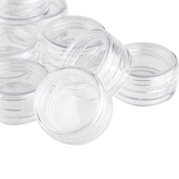 10 stk. opbevaringskrukker - 10 ml Transparent Transparent