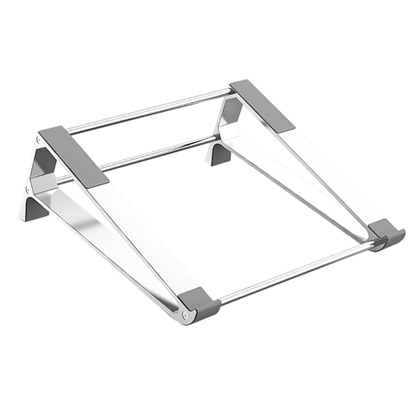 Ergonomisk bærbar computer stand i aluminiumlegering med rystelsesfri blød silikoneholder til enheder op til 17 tommer - sølv, fri størrelse