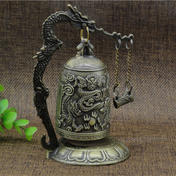 Fengshui Small Dragon Bell buddhistiska prydnader Meditationsdekor Style 1