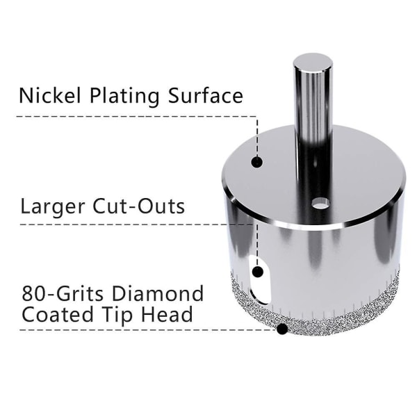 Diamantbor - Glass og flis hulkjerne extractor