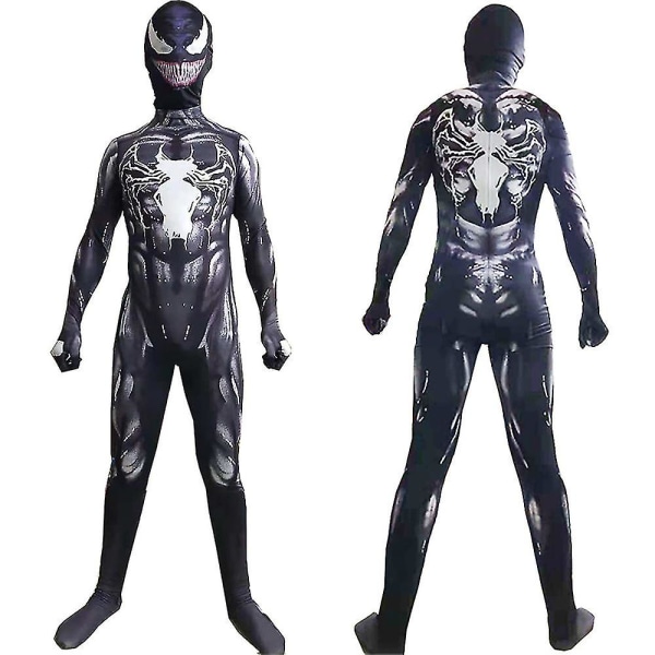 Barn Pojkar Halloween Superhero Venom 3d- printed Bodysuit Jumpsuit Cosplay Kostym Fest Fancy Dress Tmall A 14-15 Years