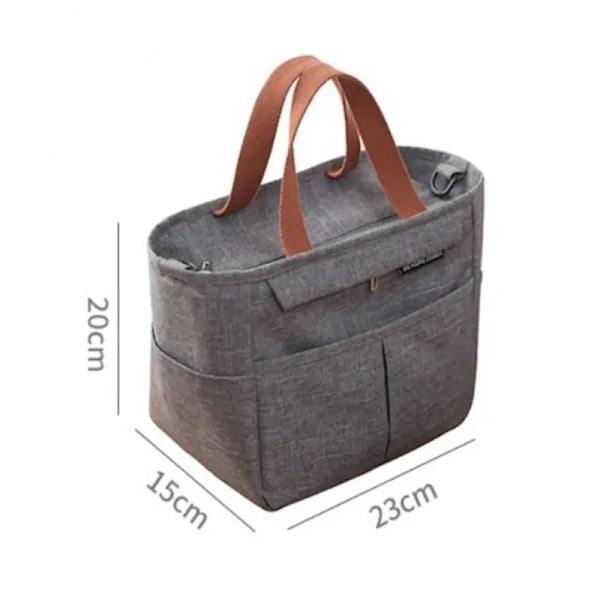 Slitstark lunchpåse i tjock Oxford-tyg blue blue 23*15*20cm