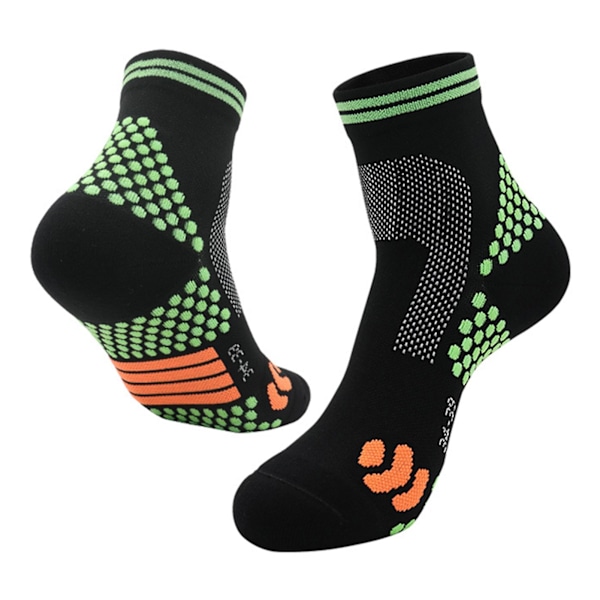 Sklisikre fargerike sokker for unisex fukttransporterende gulvsokker for daglig bruk Black Black M