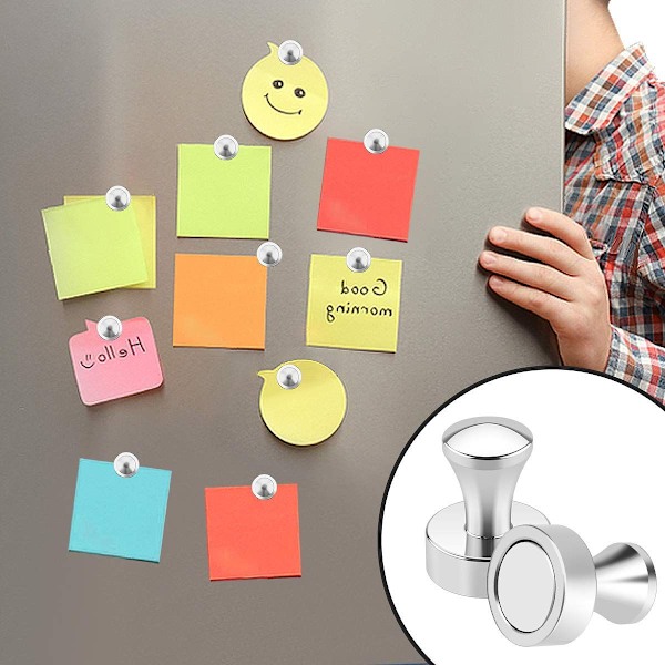 20*25mm|10 kpl magneetteja, pieniä vahvoja ruostumattomasta teräksestä valmistettuja magneetteja magneettitaululle, valkotaululle, jääkaapille, interaktiivinen