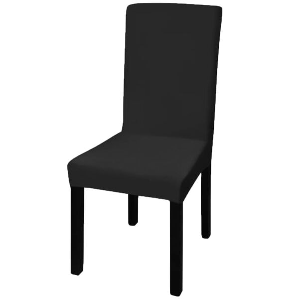 Stoltrekk rett modell stretch 6 stk svart Black Svart