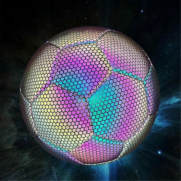 Størrelse 4 Glow In Dark Fotball Lysende Fotballer Nattlysende Reflekterende Fotballer Utendørslys