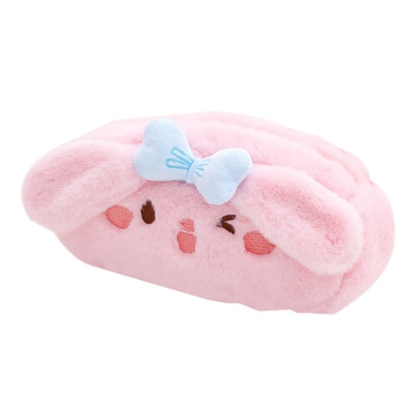 Plysch case Brevpapper Case Mjukt pennfodral pink