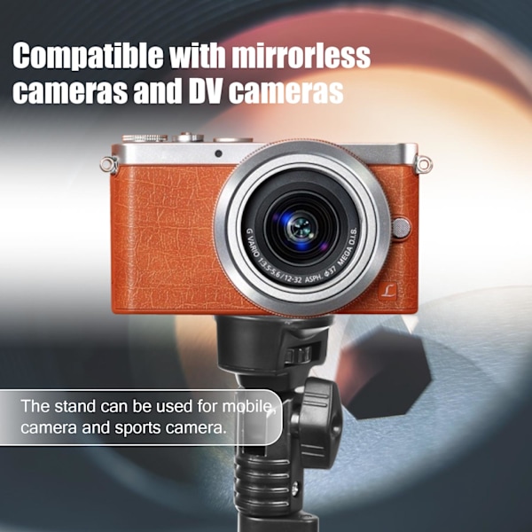 Mobilholder / kamerastativ selfie stick tripod (45-160 cm)