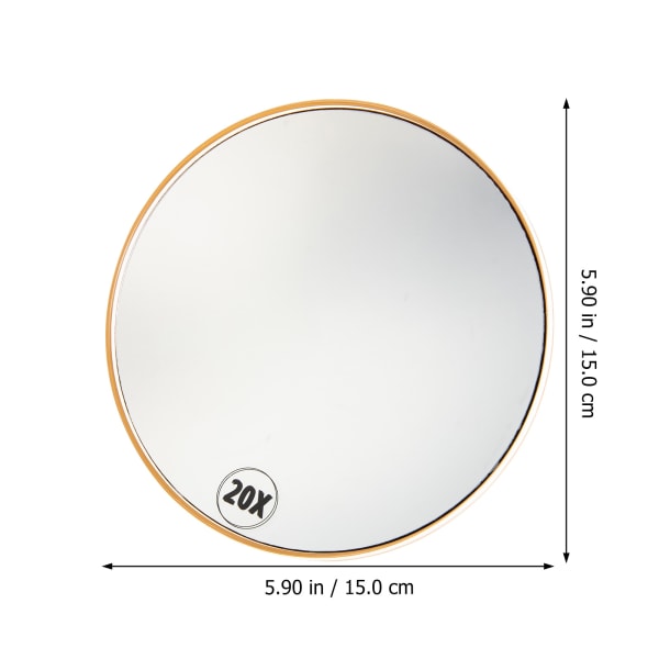 Högförstoringsspegel Makeup Mirror 20X förstoringsspegel 15X 13cm white