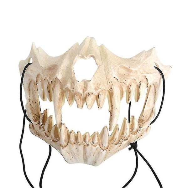 Halloween Secondary Cosplay Kostym Simulering Bone Mask Party Mask