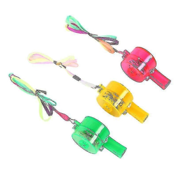 2pcs Plastic Whistle Light Up Whistle Toys