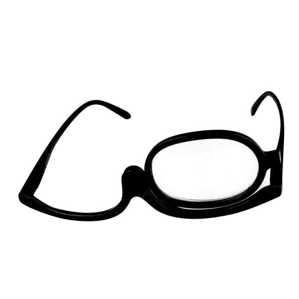 Kvinnor Sminkglasögon Förstoringsglasögon Läsglasögon Enkelroterande black 300 degree