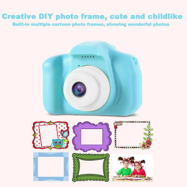 Barn Digitalkameraer Videokamera Småbarnskamera blue