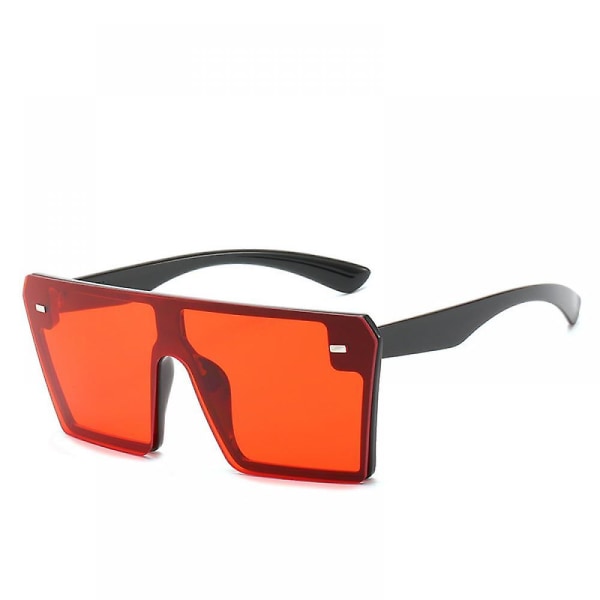 Solglass for män, Full Square Tac-linser, Uv400 Sport og også Njut av utendørs med solglasögon for män (rød lins)