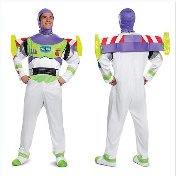 Halloween Toy Story Buzz Lightyear Cosplay -asu Sarjakuva Nukke Stage Performance Bodysuit Aikuisten Puku Täyspuku A 170