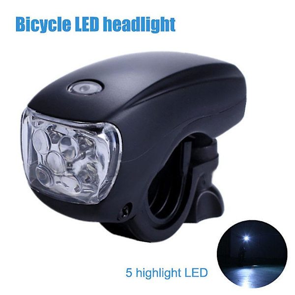 5 LED Cykel Cykel Superkraftigt Lys Forlygte 3 tilstande Lampe Vandtæt Sikkerhedsadvarsel
