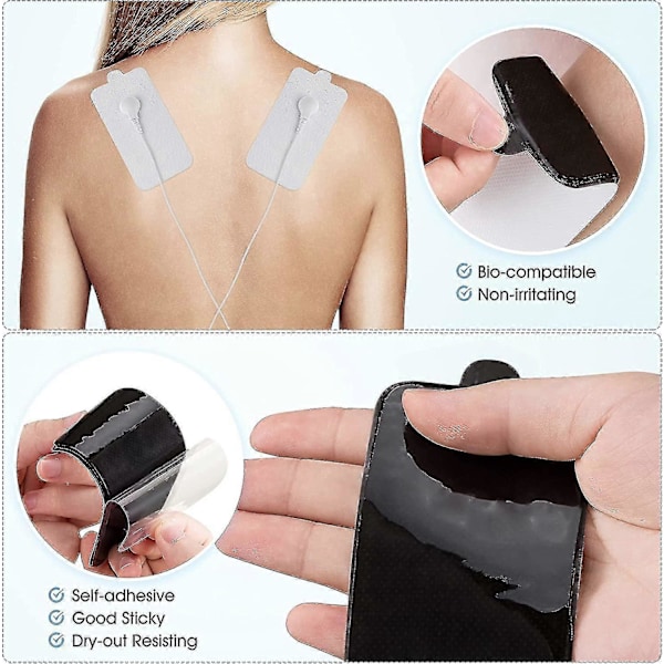 10 Stykker Store Elektroder Udskiftningsplader Til Tens Enhed Plader Til Tens Massageapparat