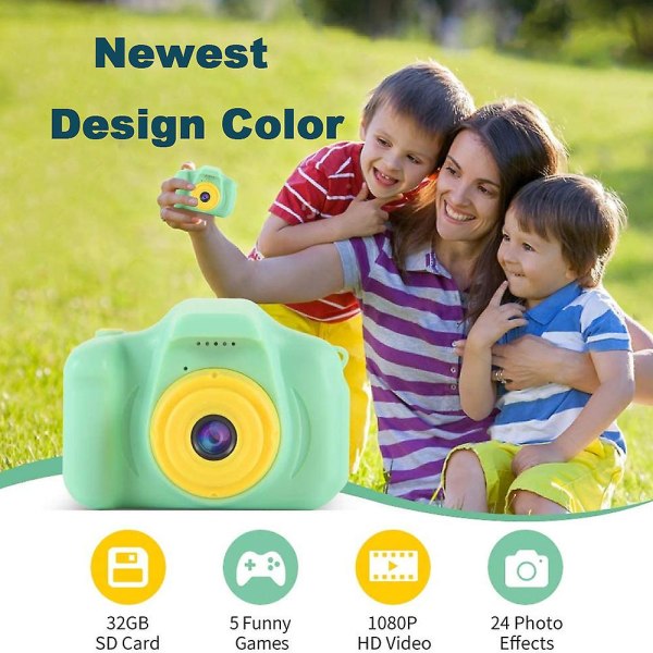 Barn Digitalkameror Videokamera Toddler green
